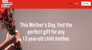 Save the Children: Child Mother’s Day
